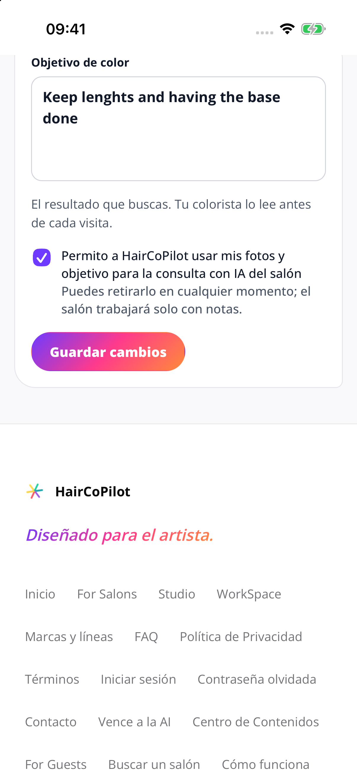 Comparte el briefing.