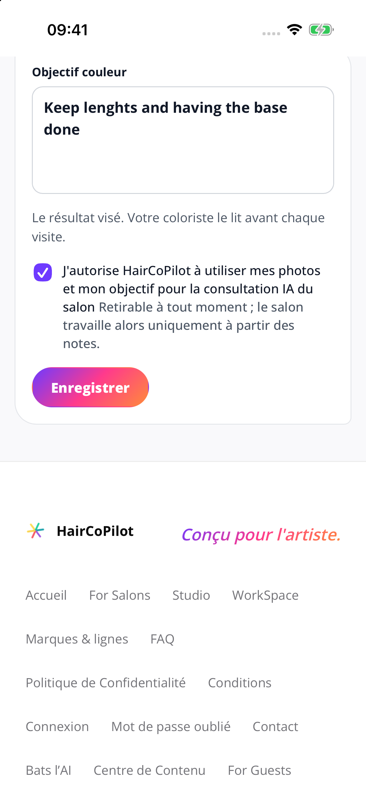 Partagez le brief.